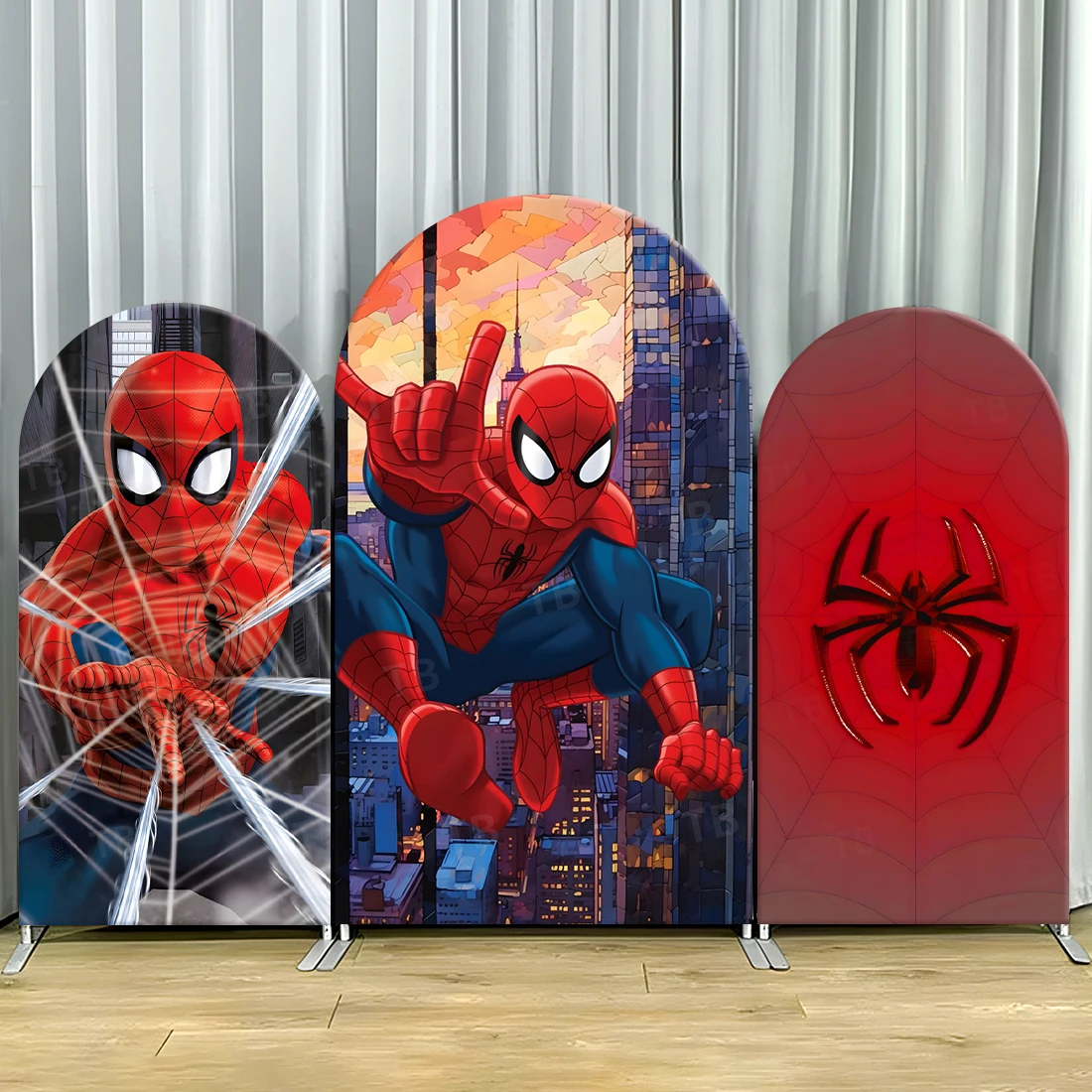 

The Avengers Arch Backdrop Cover Superhero Spiderman for Boys Birthday Party Decor Baby Shower Photograph Background Wall Props