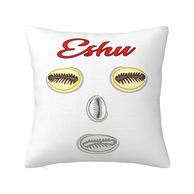 Funda de almohada nórdica Eshu Elegua, decoración con estampado 3D, funda de cojín para sofá, funda de almohada acogedora de poliéster Dakimakura
