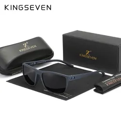 KINGSEVEN Fashion Polarized Sunglasses Men Driving Square Frame Sun Glasses Women Mirror Eye Protection NEW LC755