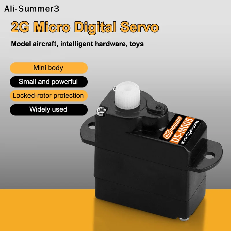 Micro servomoteur numérique 2g, pour Mini modèle de voiture F3P RC, Micro servos, avion de vol, hélicoptère à voilure fixe, Robot de conduit de bateau
