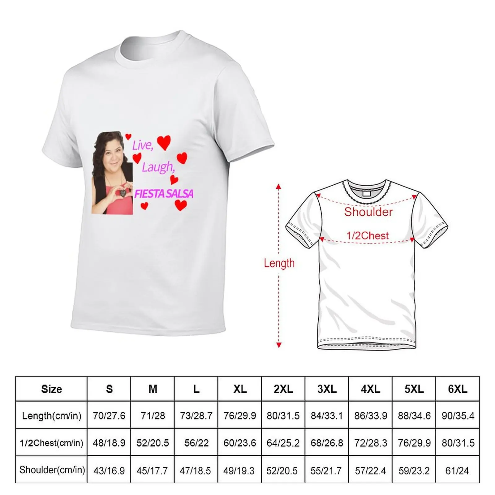 Raini Rodriguez fiesta salsa design T-Shirt oversized graphic tee summer clothes Men's t-shirts