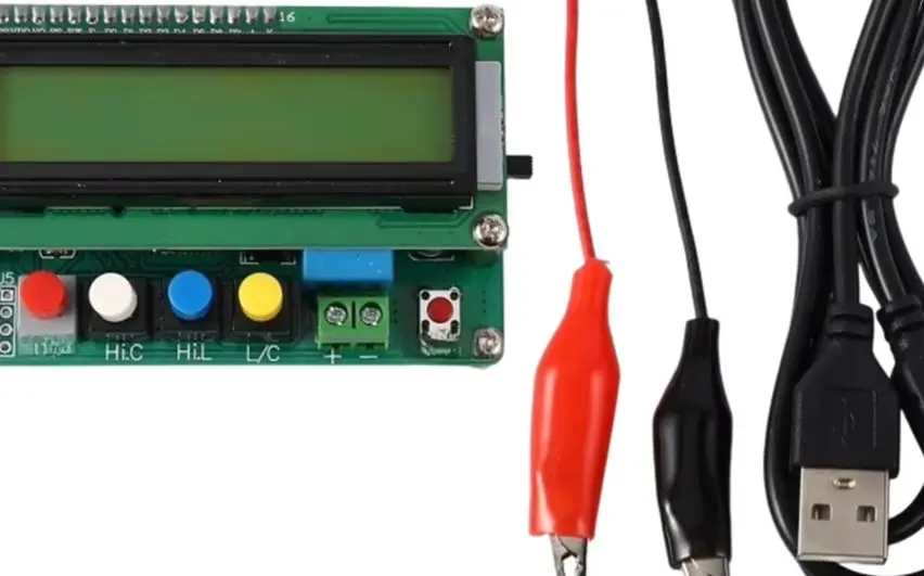 For LC100A Digital Capacitance Inductance Meter With LCD Display 0.01pF To 100mH High Resolution Tester For Electronic Component