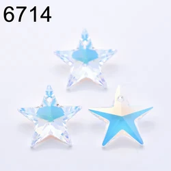 (1 piece) 6714 Star Pendant Original Crystals from Austria Loose Beads Rhinestone for DIY Jewelry Making