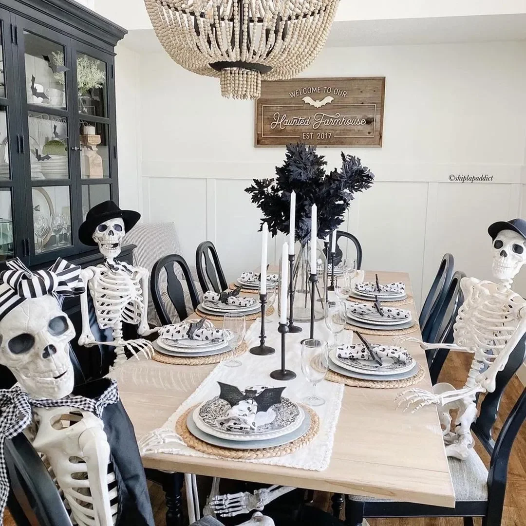 Halloween Menschliches Skelett 40CM-90CM Bewegliches Skelett Menschliches Skelett Halloween Horror Dekorationen Spukhaus Horror Requisiten – Detail 6