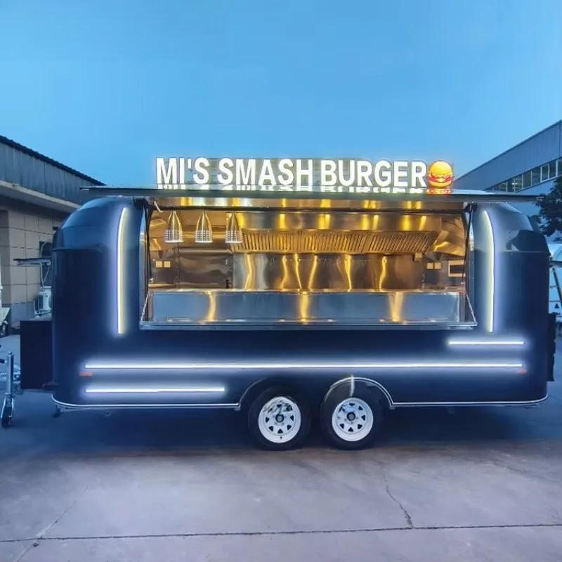 Mobile Street Food Cart Multifunctional Snack Vending Truck for Various Food and Beverage Sales