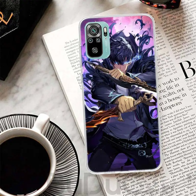 Anime S-Solos L-Levelings Cover For Xiaomi Redmi Note 14 13 12S 12 11 Pro Plus Phone Case 11S 10S 10 11E 11T + 9S 9 Print Coque