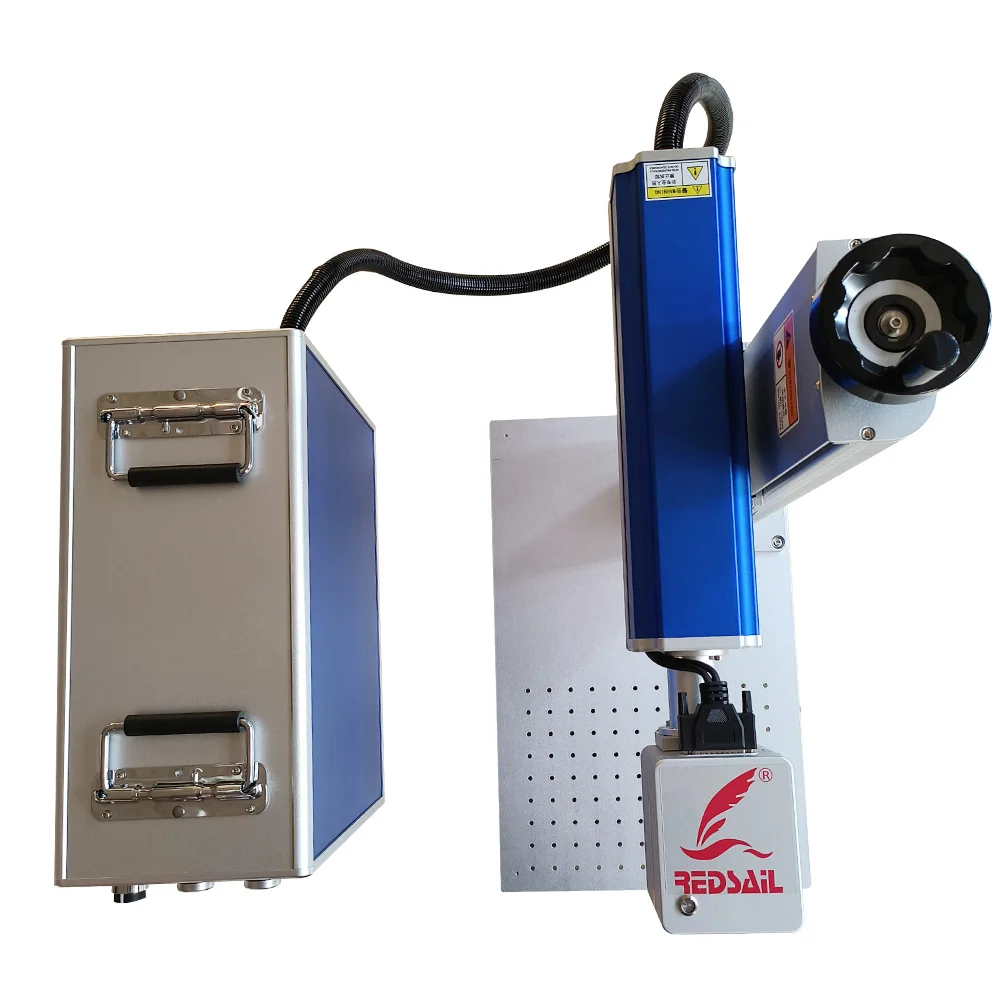 Portable Fiber Laser Marking Machine For Home Use Easy To Operate Air Cooling Laser Marker