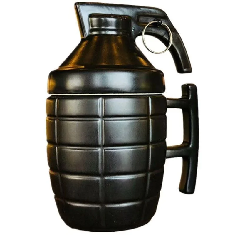 Funny Grenade Ceramic Cup Ins High Beauty Creative Odd Birthday Gift Mug Funny Water Cup