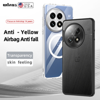 For OnePlus 13 Case Magnetic Transparent Matte Hard PC Shockproof Semitransparent Back Cover for One Plus 13 capa