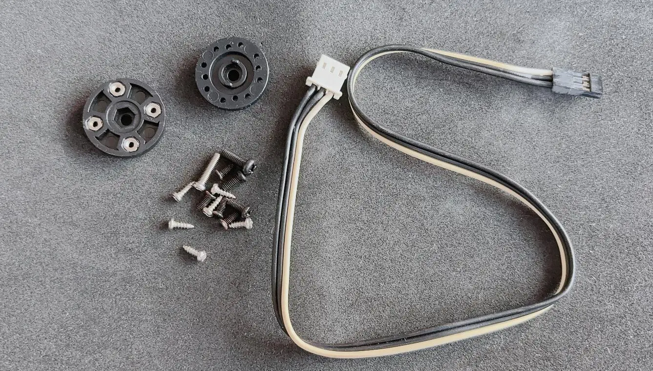 Arm and cable parts for SpringRC MX28 SR518 servo motor Digital Metal Geared Cont. Rot. robot Servo-SR518D