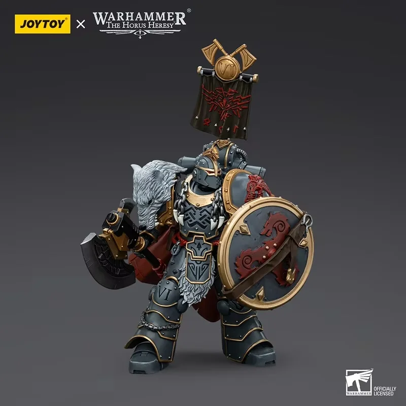 

JOYTOY Dark Source Warhammer Horus Chaos Space Wolf Javier Red Blade&Executive 1:18 Soldier Handheld