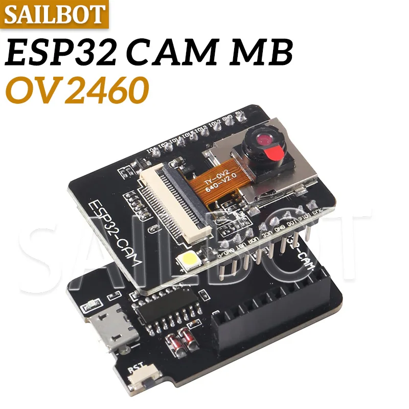 32-CAM WiFi Module 32 serial to WiFi 32 CAM Development Board 5V For Bluetooth with OV2640 Camera Module Nodemcu
