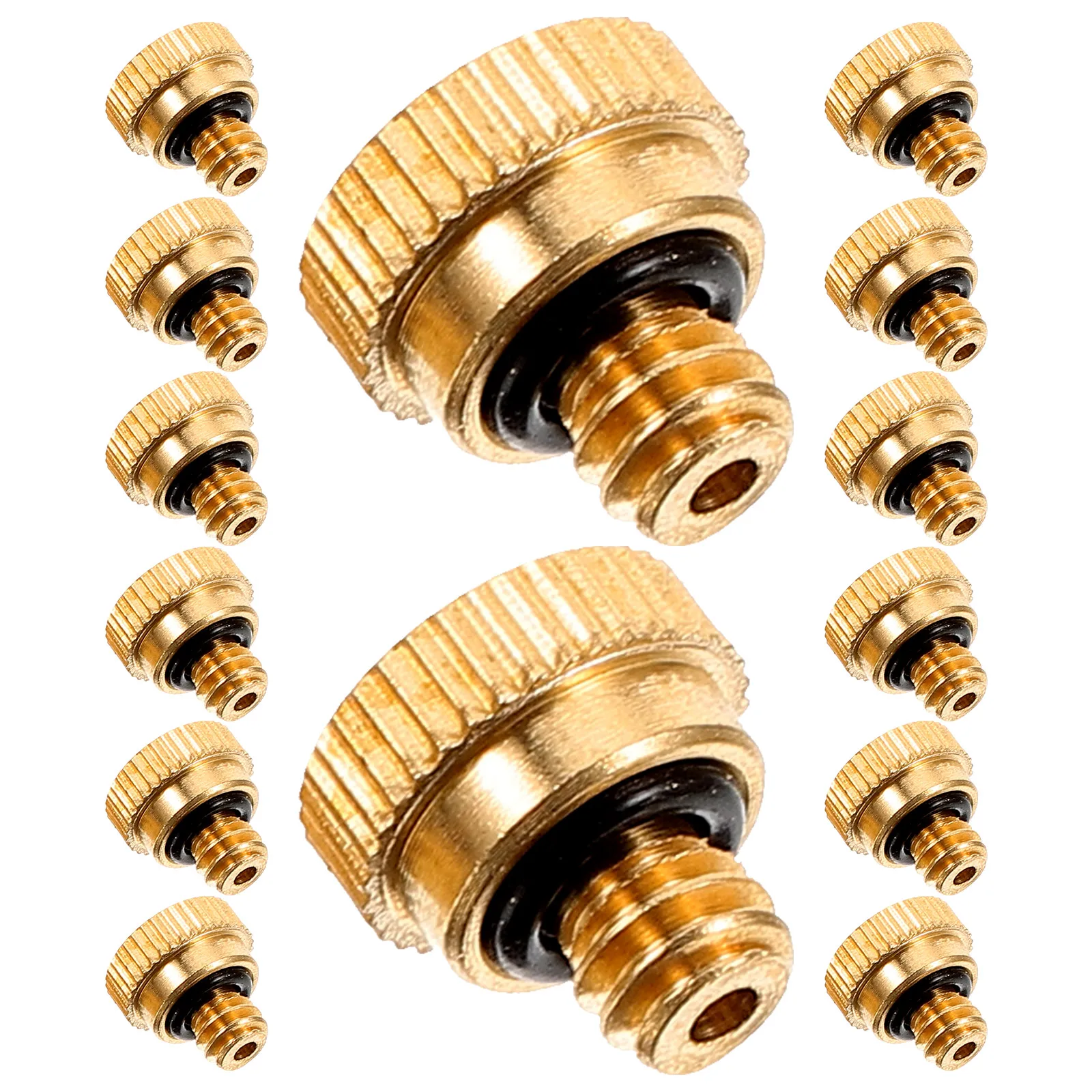 

32pcs Brass Nozzle Fogging Spray Heads Low Pressure Misting Water Mister Parts Durable Anti Rust Fits Cooling System