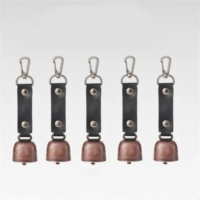 77JB Chuông kim loại ngoài trời Nhắc nhở trang sức Keychain cho việc đi bộ cắm trại đi bộ