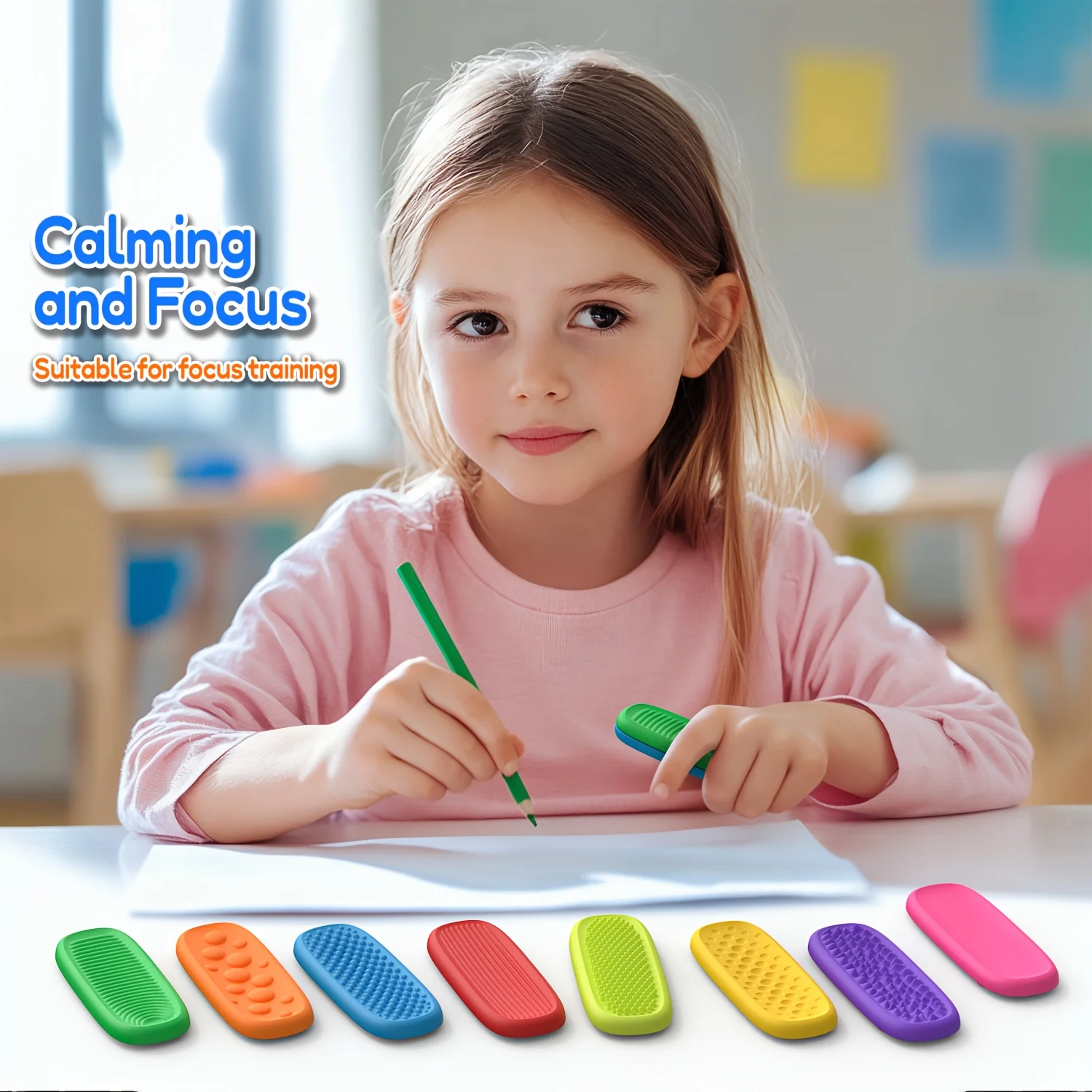 4/8/16 Pack Sensory Fidget Toys - Stress Relief Toys with Suction Cups (Details, Shapes, And Colors Are )