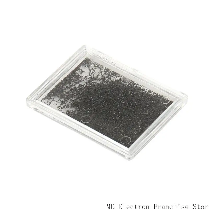 T5EA Presentaciones polvo hierro magnético en caja Magnetismo Experimento Herramienta enseñanza para demostración