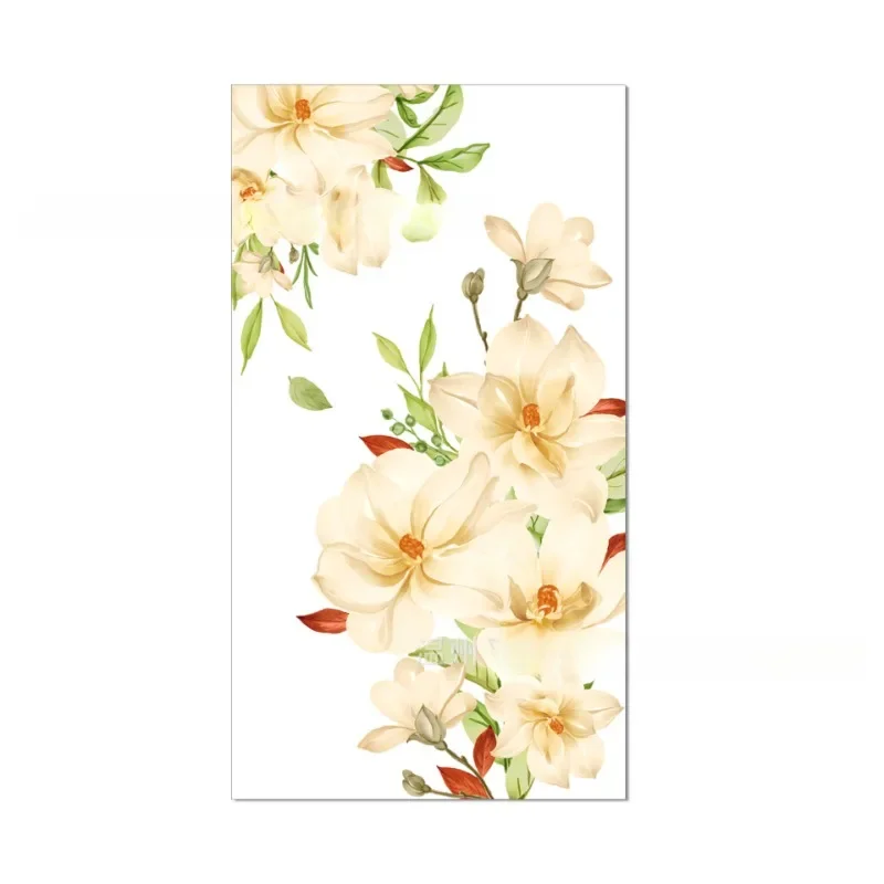 20pcs/Pac 33*40cm 2-Ply White Orchid Wedding Long Paper Napkins Party Festival Disposable Paper Placemats Coloured Napkins