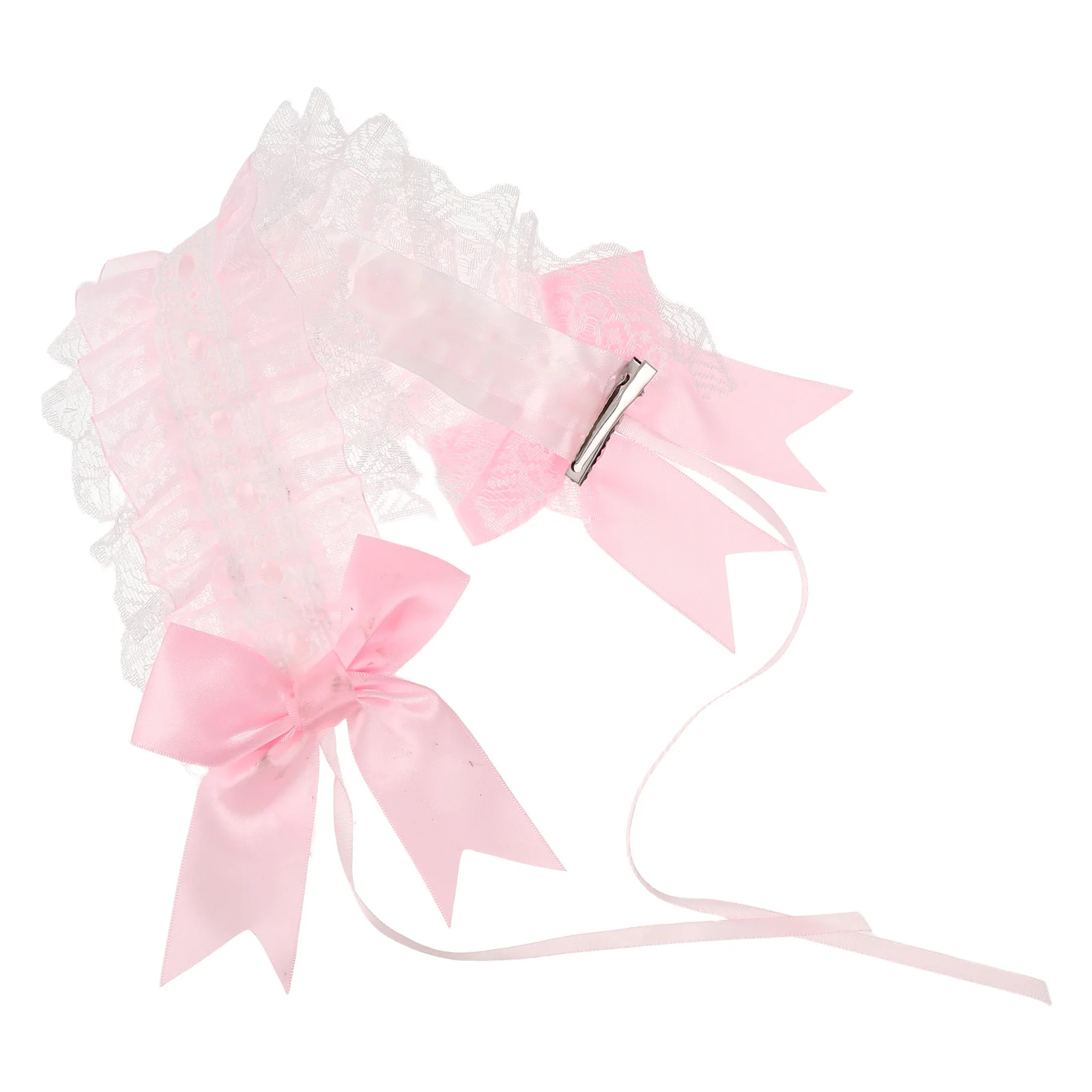 

Lace Headb Vintage Hair Accessories Retro Lolita Maid Headdress Elastic Comfortable H crafted Details Kawaii Hairstyle