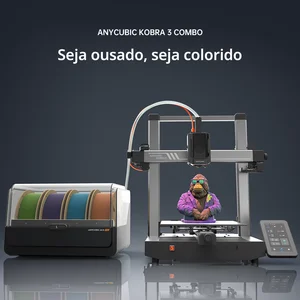ANYCUBIC-IMPRESSOR 3D FDM Multicolored, Kobra 3 Combo, maximum 600 mm print speed, construction size 250mm x 250mm x 260mm, 4 to 8 color print 10 Main Sales Printer Kit 3D - №9