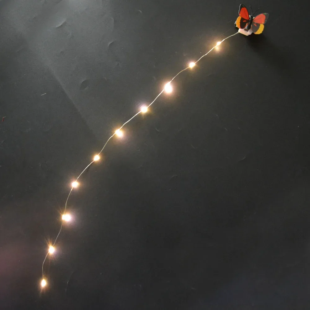 Blinkende LED-Lichterkette zum Flechten und Stylen, Haarspange, lustiges DIY-Geschenkset für Mädchen, Kopfbedeckung, Geburtstagsfeier – Detail 20