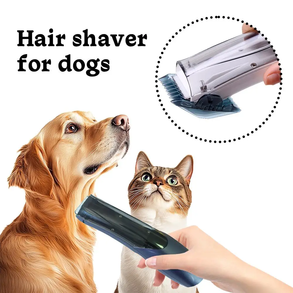 Dog Professional Hair Electrical Grooming Trimmer For Pets Usb Rechargeable Shaver Low Decibel Animals Haircut Mach R4l1