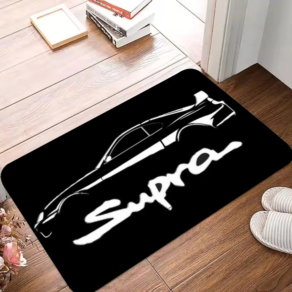 1pc carro de corrida tyt supras tapete de chão casa banheiro tapetes absorventes antiderrapantes decoração para casa suprimentos tapetes cozinha em casa