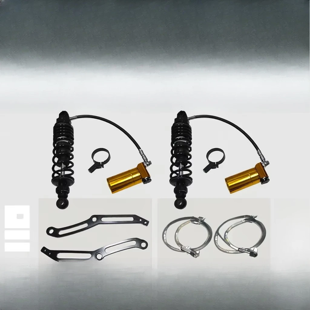 Adjustable Remote Reservoir Rear Suspension Shocks Metal Custom World Fit for Touring 14-25