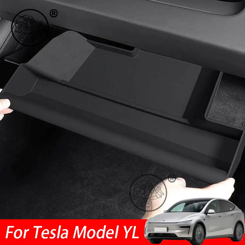 

For Tesla Model YL 2026 2027 Car Copilot Glove Box Storage Inner Tray Organizer Box Car Interior Stowing Accessories