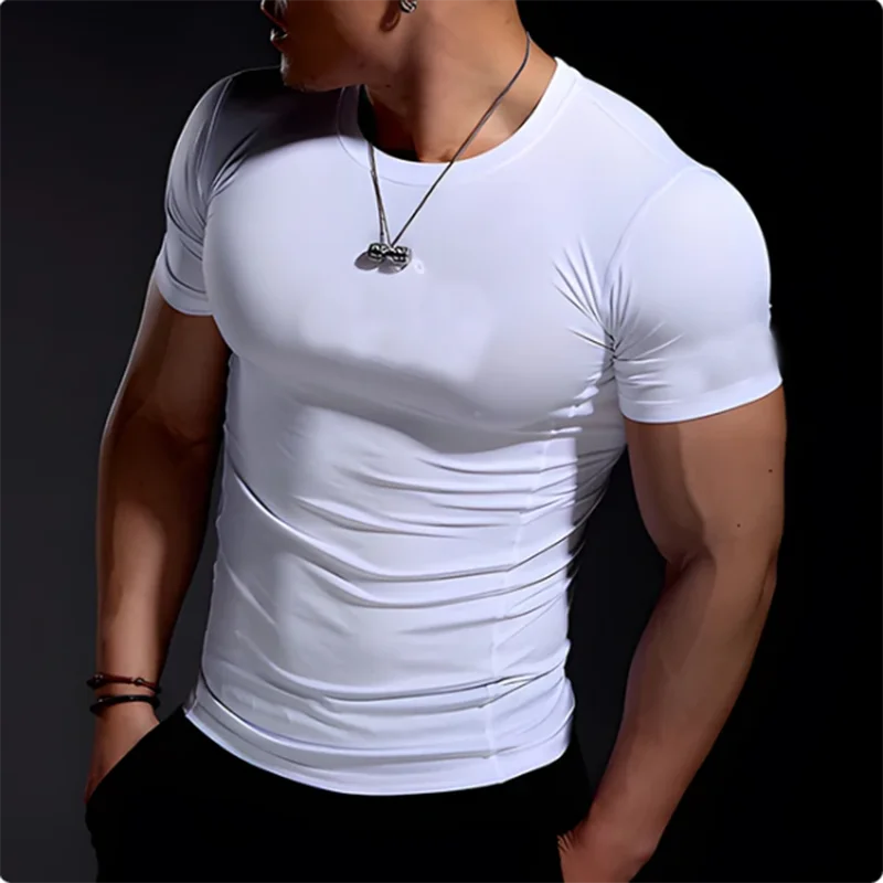 Compression Running Shirts Men Dry Fit Fitness Gym Men's Rashguard T-shirts Football Workout Bodybuilding Stretchy Clothing 2024