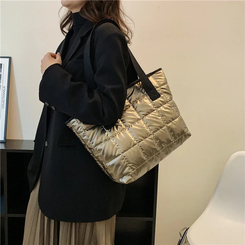 Mercerized Cotton Zipper Tote Bags Ladies Bags on Sale 2023 High Quality Autumn Solid Wallet New High Capacity Casual  Handbag