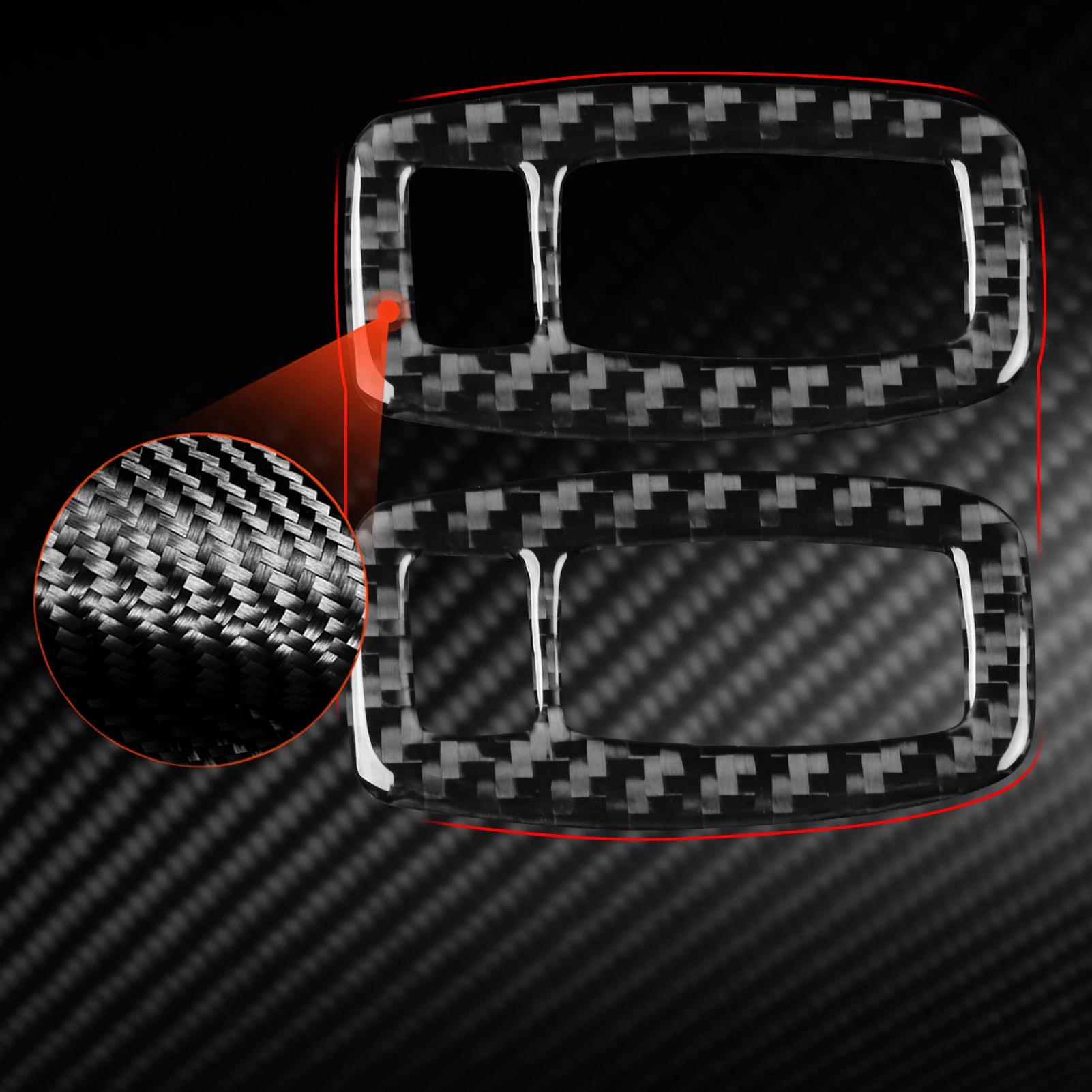 

Real Carbon Fiber Car Accessories Vanity Mirror Decorative Cover Soft Sticker For Kia Sportage 2011 2012 2013 2014 2015 2016