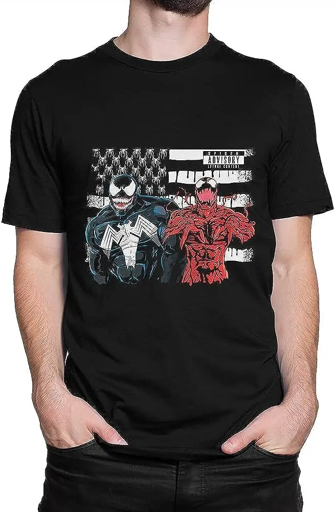 and Carnage T-Shirt, Comics Tee(Small) tops Unisex Summer Short Sleeve