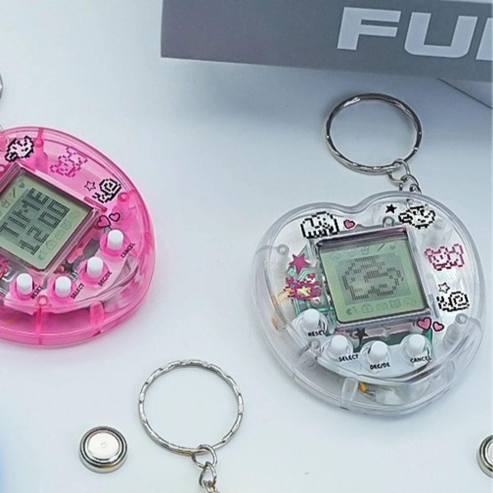 1Pc Random Color Children's Electronic Pet 168 Pets In 1 Virtual Cyber kid Digital Pet Toy Pixel Funny Gift Play Toy Keychain