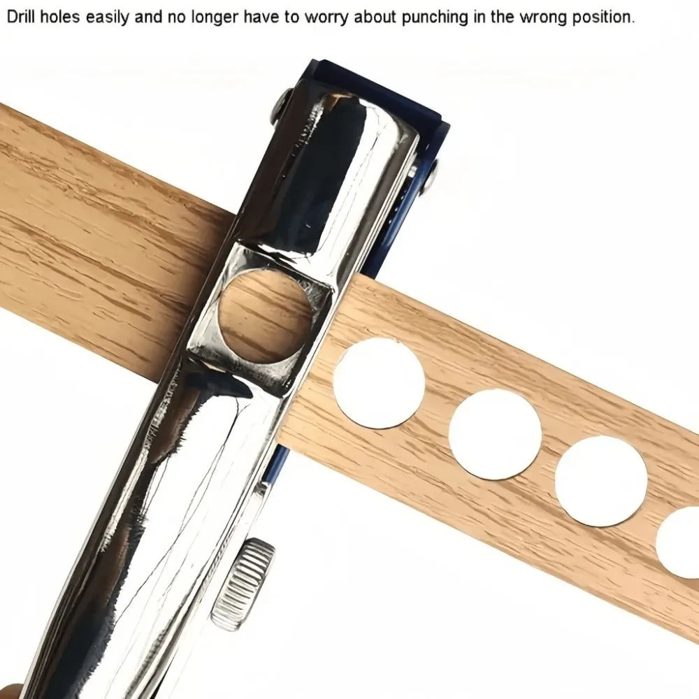 8/10mm Carpentry Single Hole Puncher Woodworking Punching Pliers Adjustable Position Punching Tool Manual Edge Banding Puncher