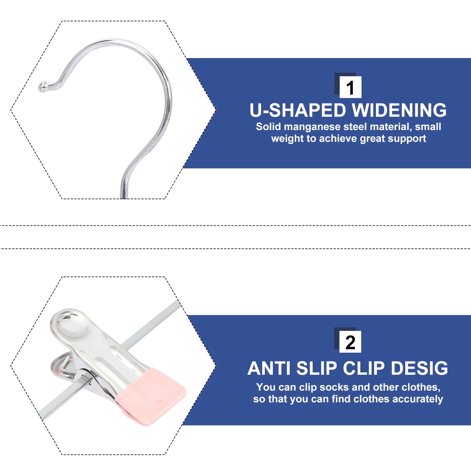 

5pcs Skirt Semi-Circle Anti-Skid Clip Hangers Sturdy Non-Slip Baby Children Clothes Hanger Adjustable Hangers For Pants