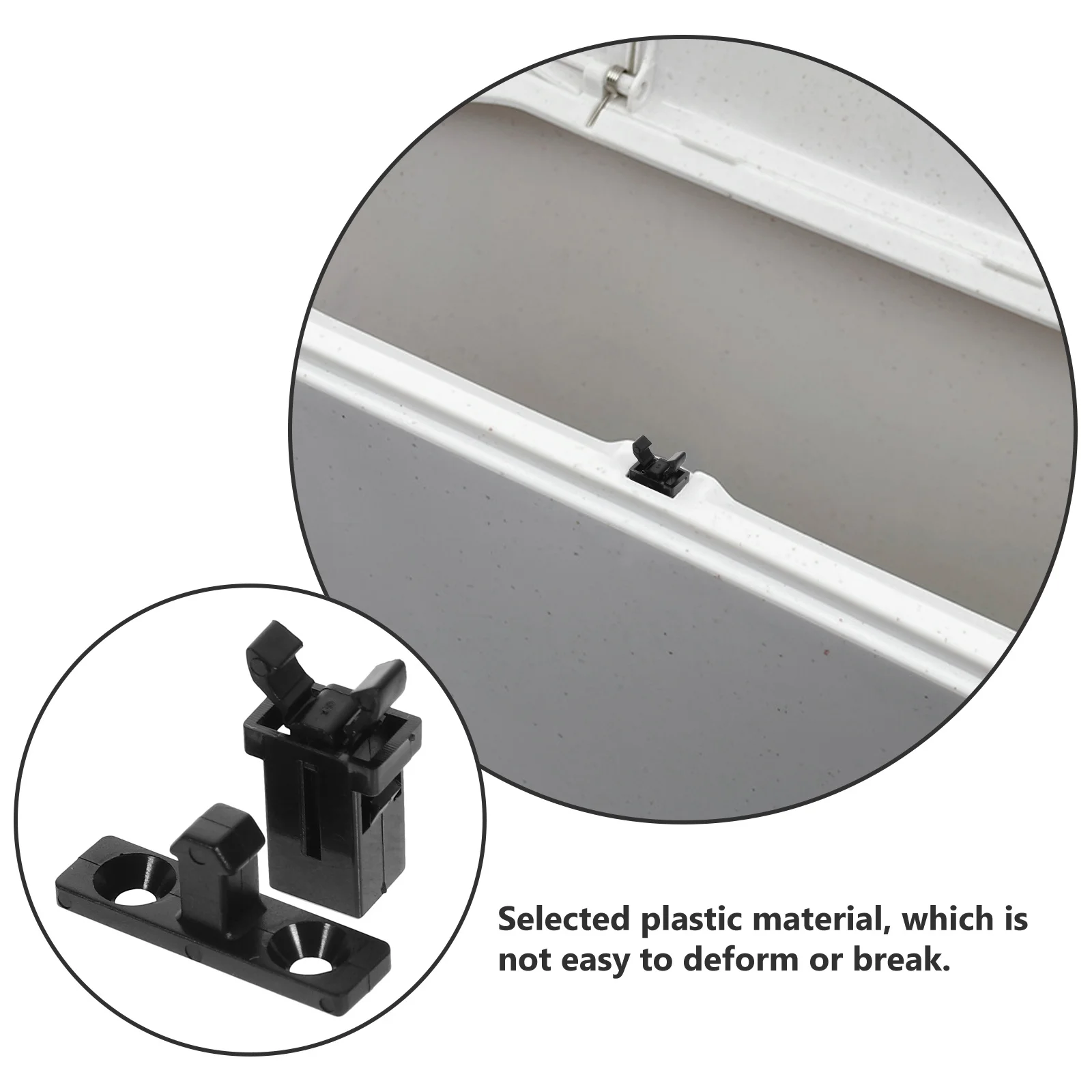 

10 Sets Push Buckles Trash Can Latch Latch Replacement Parts Garbage Can Lid Lock Trash Bin Accessories Fastening