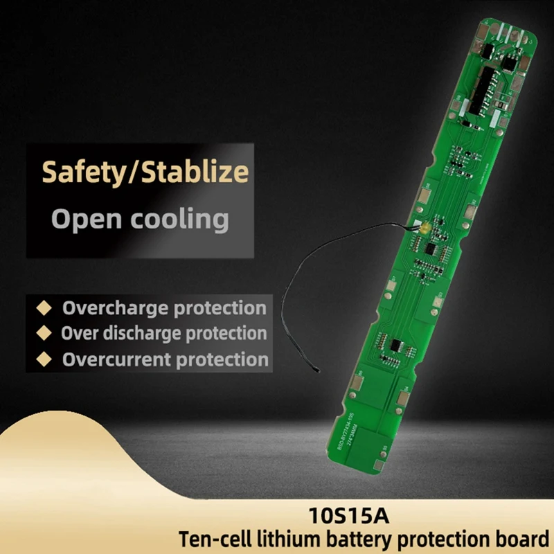 10S 36V BMS 15A Lithium Battery Protection Board Different Port For Electric Scooter 18650 Battery Pack