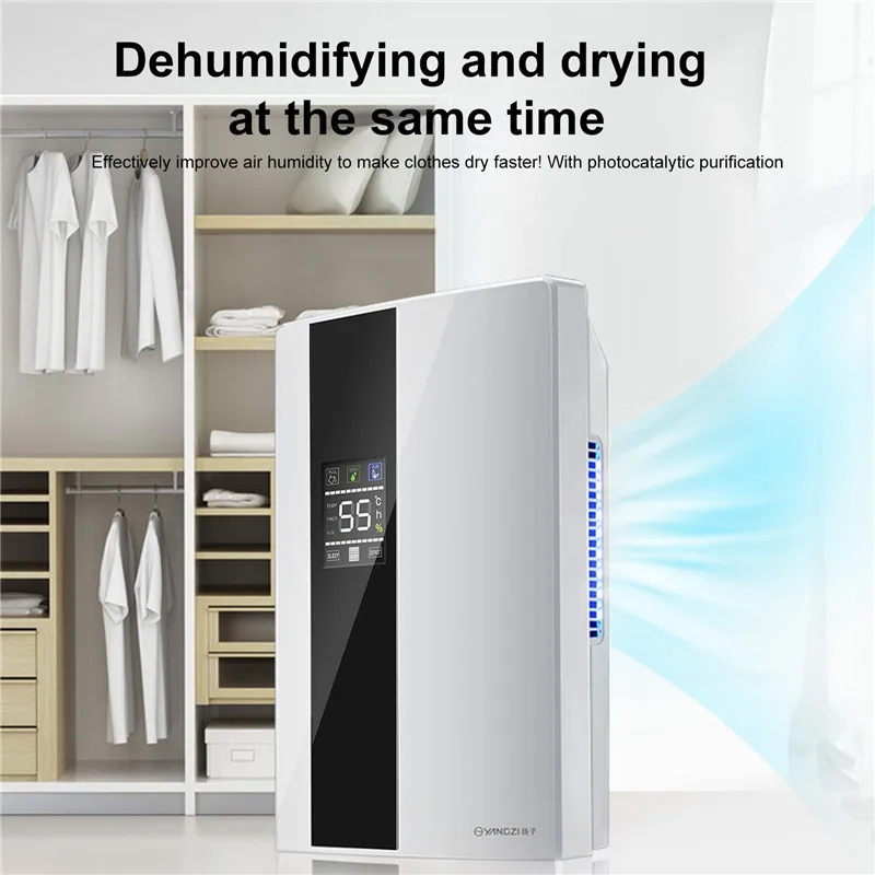 2200ML Intelligent Remote Dehumidifier 220V Air Dryer Purifier Humidity-control Defrost Home Moisture Absorption Machine ﻿