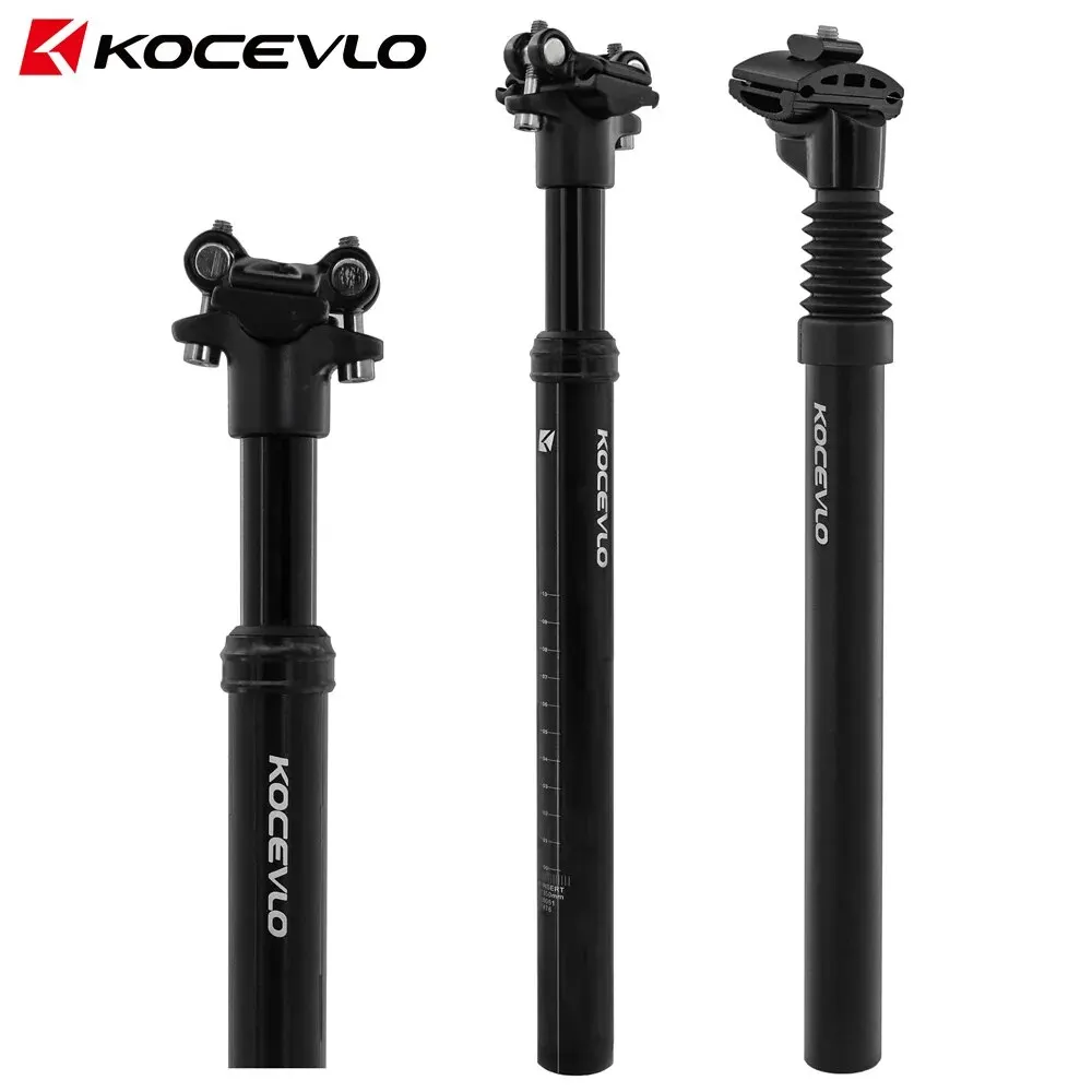 KOCEVLO Seatpost Suspension Dropper Mtb 27.2 Bicycle Seat Post Hanging Saddle Tube 31.6 With Shock Absorber Saddle Mountain Bike