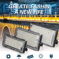 50W 100W Led Flood Light IP65 impermeabile AC 220V proiettore per esterni faretto LED riflettore lampione luci di inondazione da parete