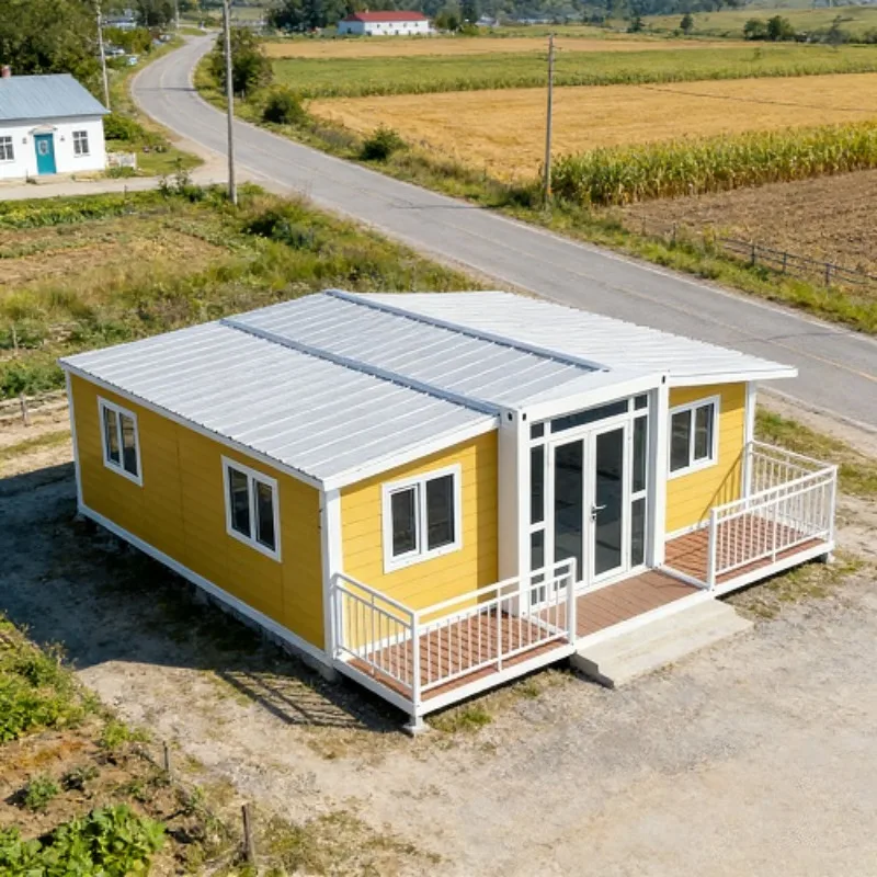 Double-Wing Movable Residential Steel Container Room Mobile Folding Box with Wing-Type Expansion for House Use