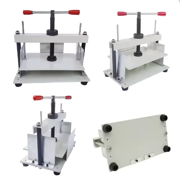 New A4 Book Binding Press Machine Manual Flat Paper Binder Tampography Office School Tools Use for Documents Stamps Banknotes