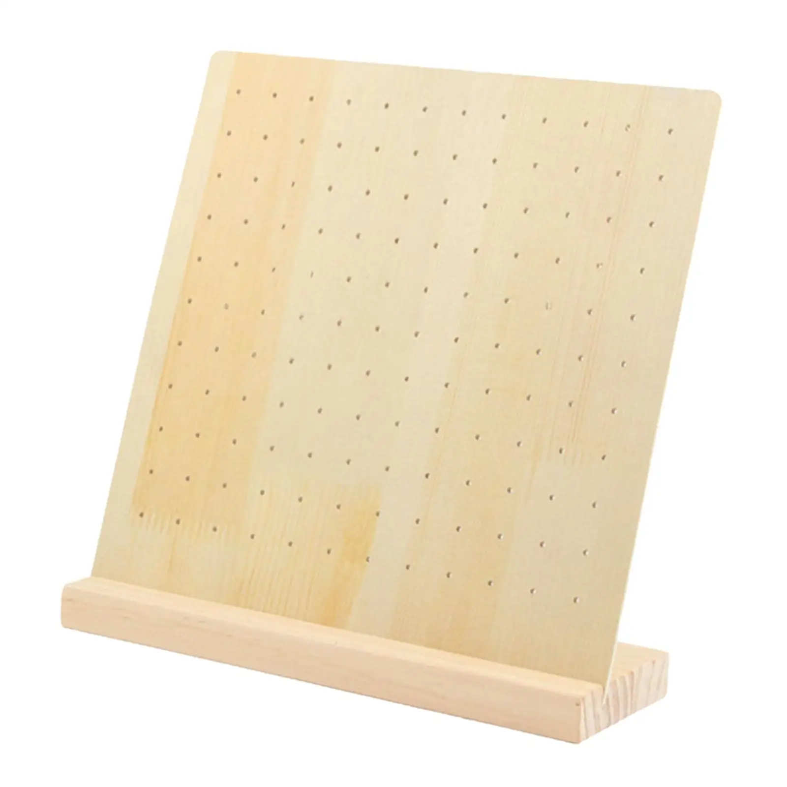 

Wooden Pegboard Display Stand Retail Rack Jewellery Display Rack Organizer for Hooks Selling Craft Shows Keychain Store Showcase