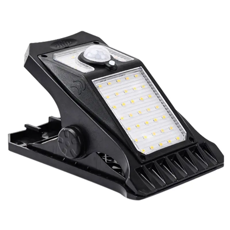 A44Z-Clip Sensor Solar Light Super Bright Lighting USB Charging Outdoor Lamp Plant Lighting For Camping Patio Garden Deco