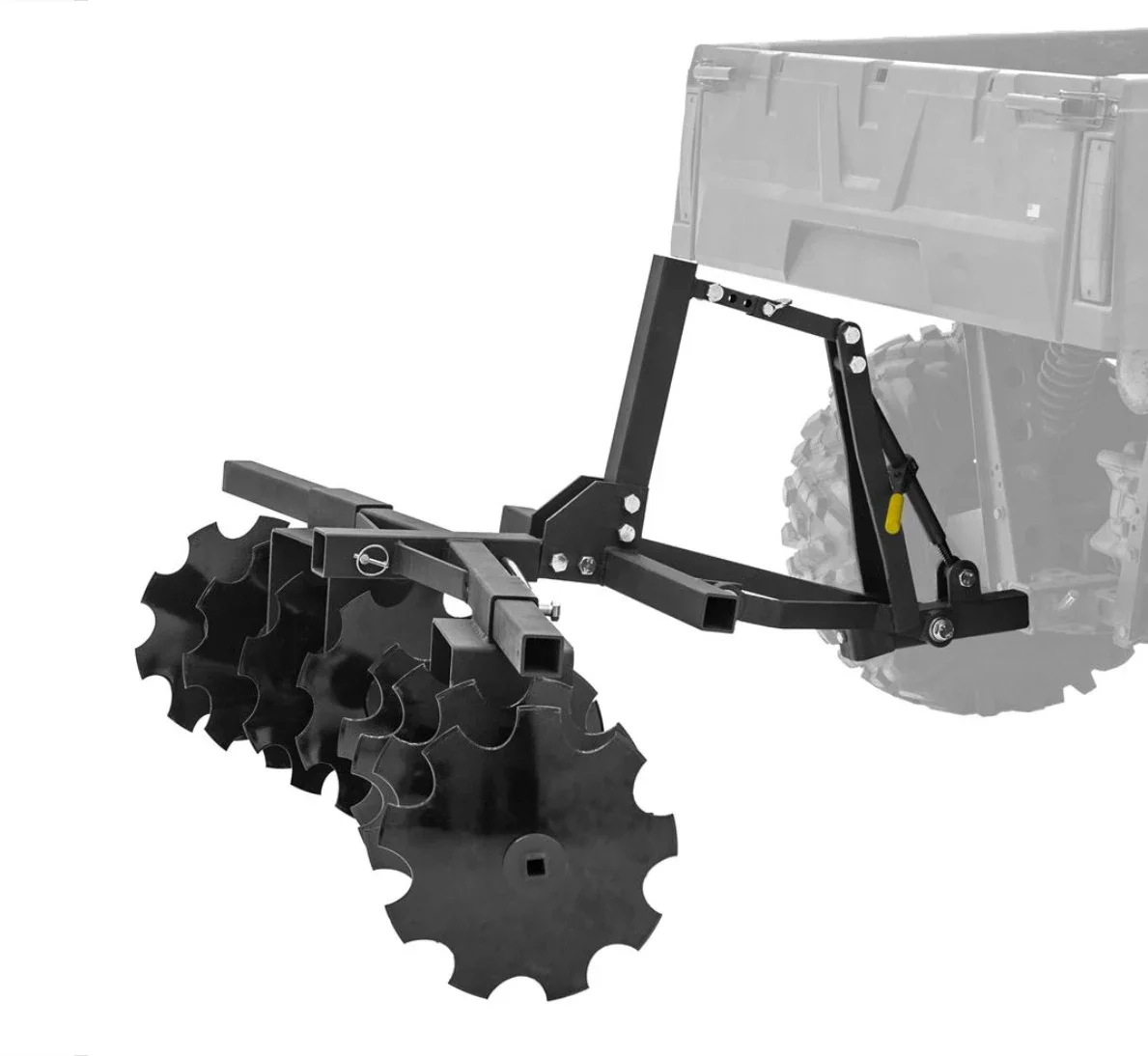 Attachment System with Disc Plow Kit,Manually Lift and Lower Implements