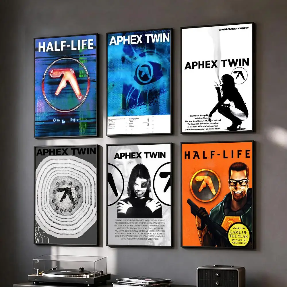 music Aphex Twin Poster Poster HD Printing Vintage Luxe Home Decor Wall Art for the Living Rooms Entryways Gift