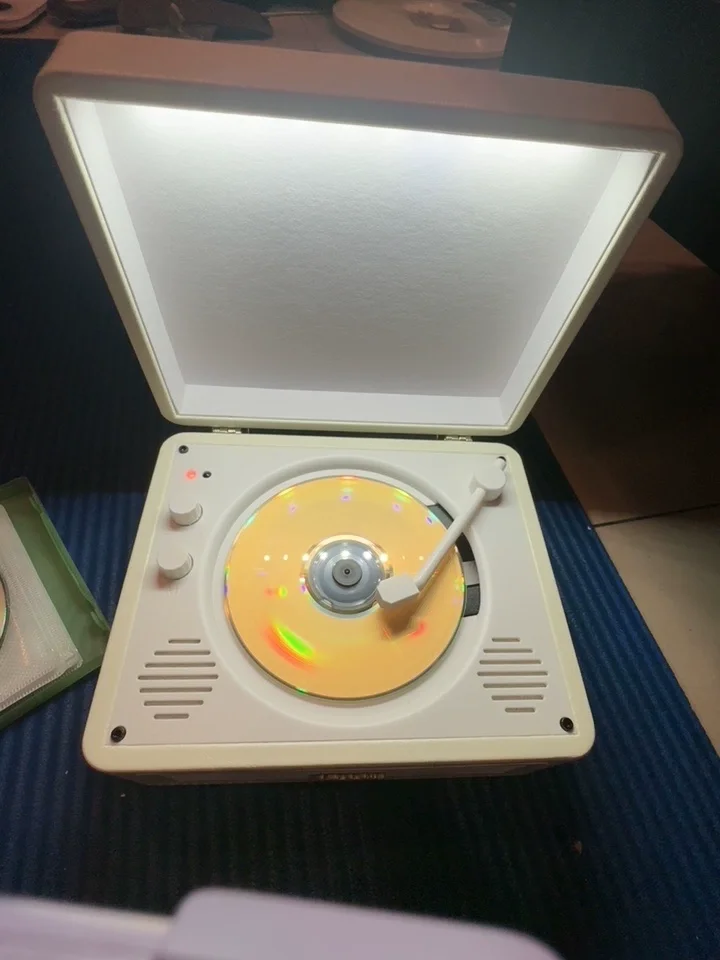 New Retro All-in-One CD Player, Bluetooth Stereo Music Album Player, Support CD Playback for Home Audio Decoration