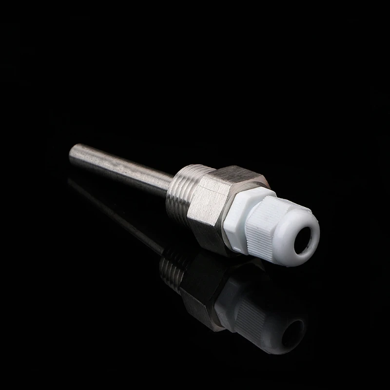 Compact Temperature Sensor 50/100/150/200/250mm Stainless Steel Thermowell 1/2" NPT Thread for Temperature Sensors