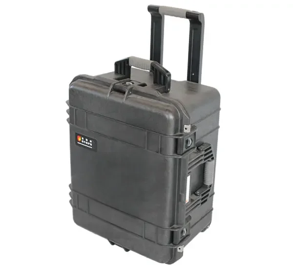 Plastic Hard Shockproof IP67 Waterproof Padded Equipment Tool Transport Trolley Case with Wheels