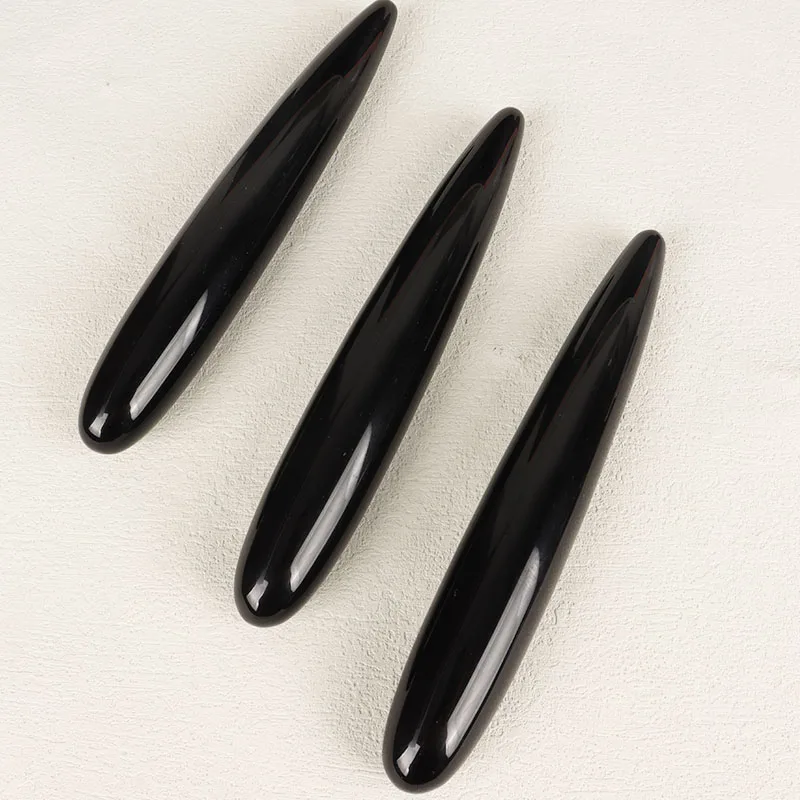 Natural Obsidian Big Massage Wand Large Healing Jade Crystal Stone Yoni Massage Stick As Women Or ManBody Relax